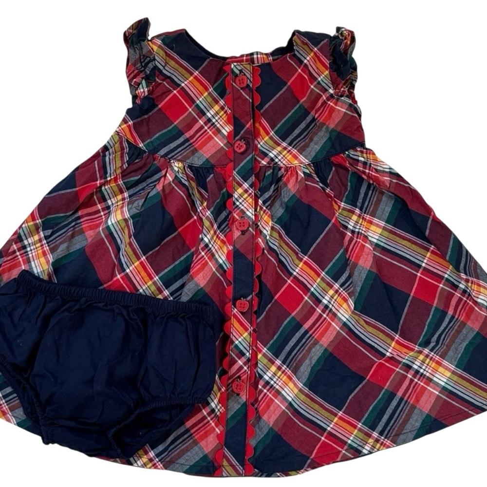 Gymboree Plaid Baby Dress with Bloomers NEW NO TAGS